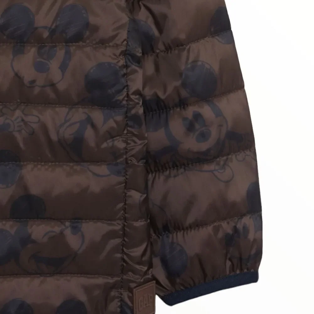 GAP Kids | Brown | Disney 100% Recycled Mickey Mouse Lightweight Puffer Jacket